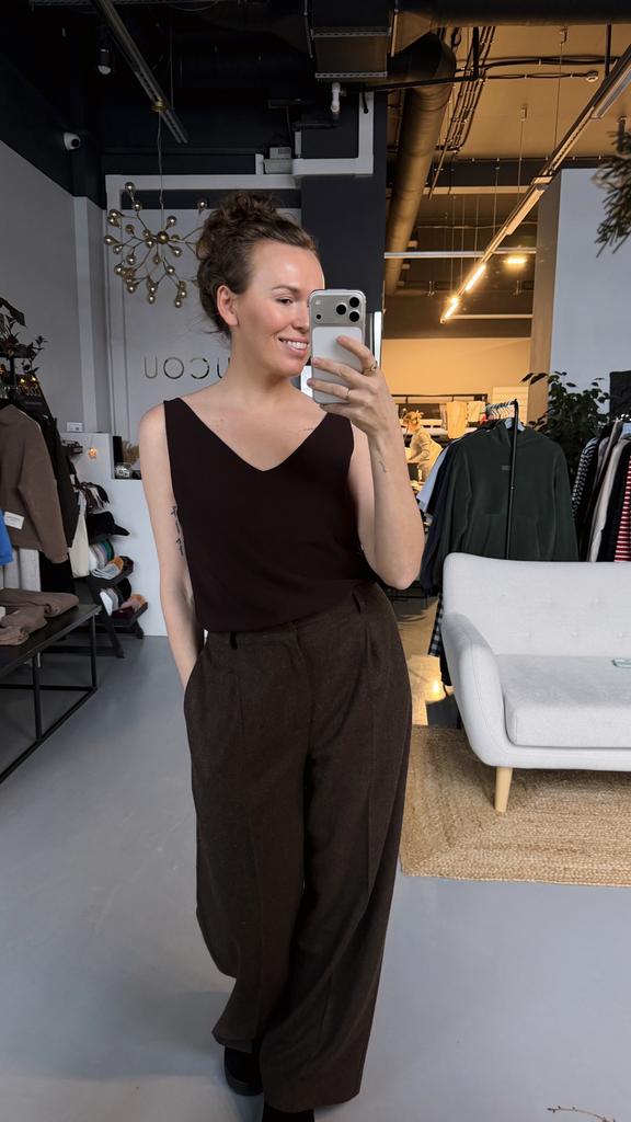 Топ двухслойный  (шоколадный бургунди)