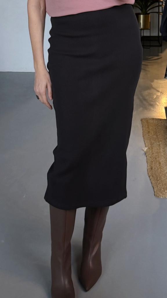 Юбка узкая миди (графит)