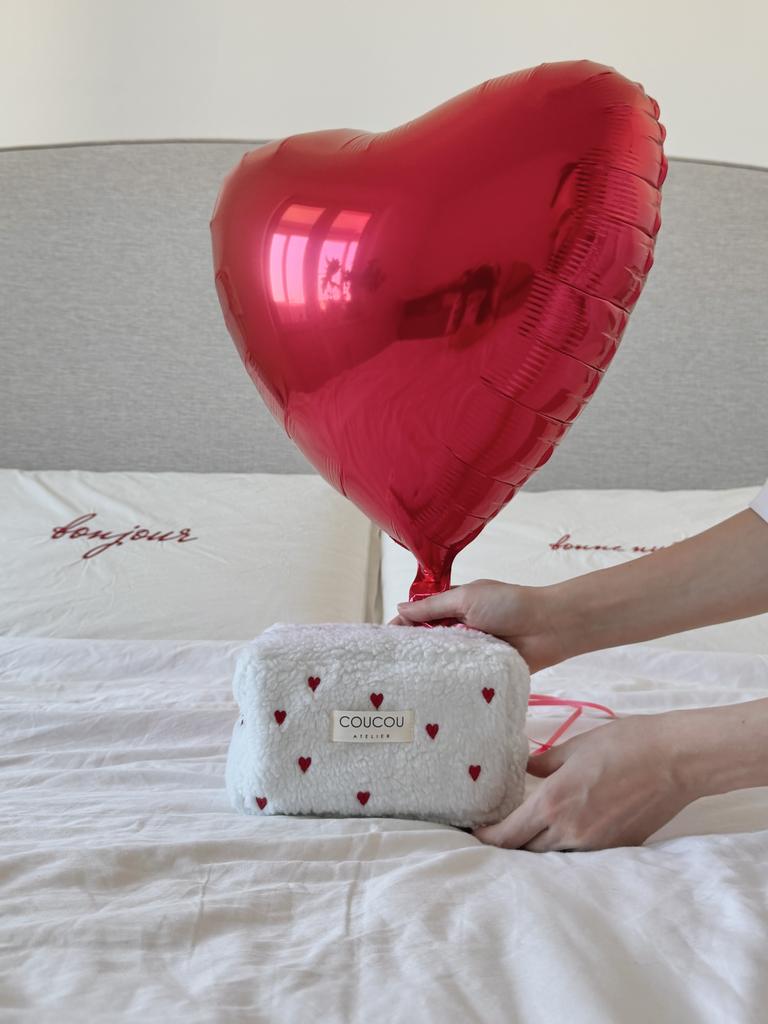 Косметичка Тедди сердечки