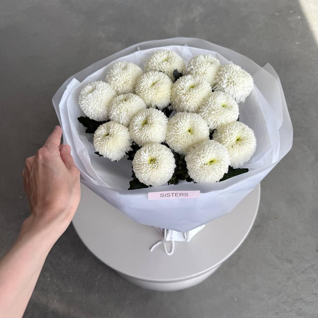 Букет хризантем супербоул