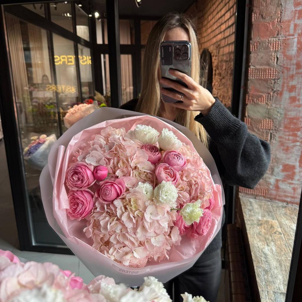 Авторский букет "Взбитые сливки"