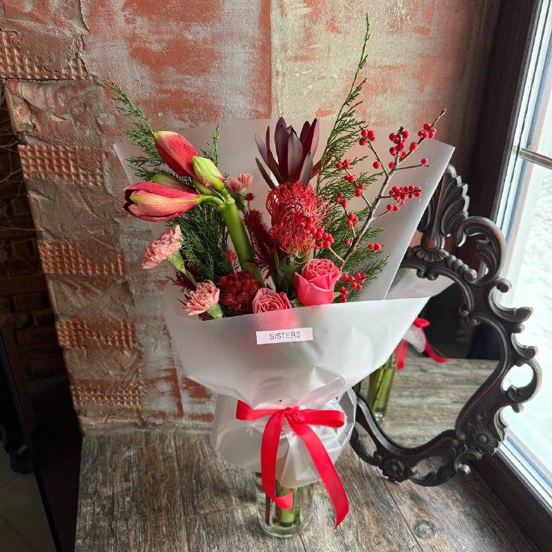 Авторский букет "Пряный глинтвейн"