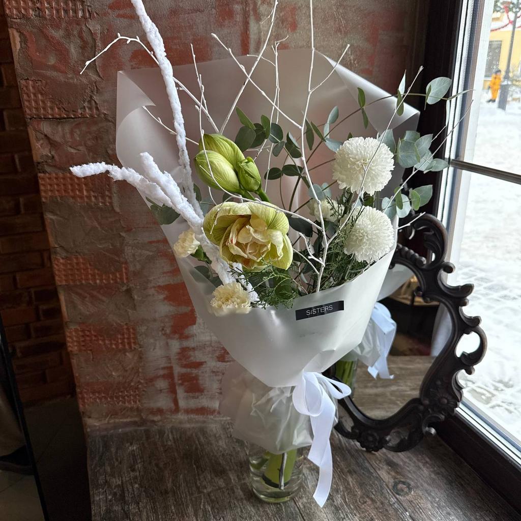 Авторский букет "Снежное утро"