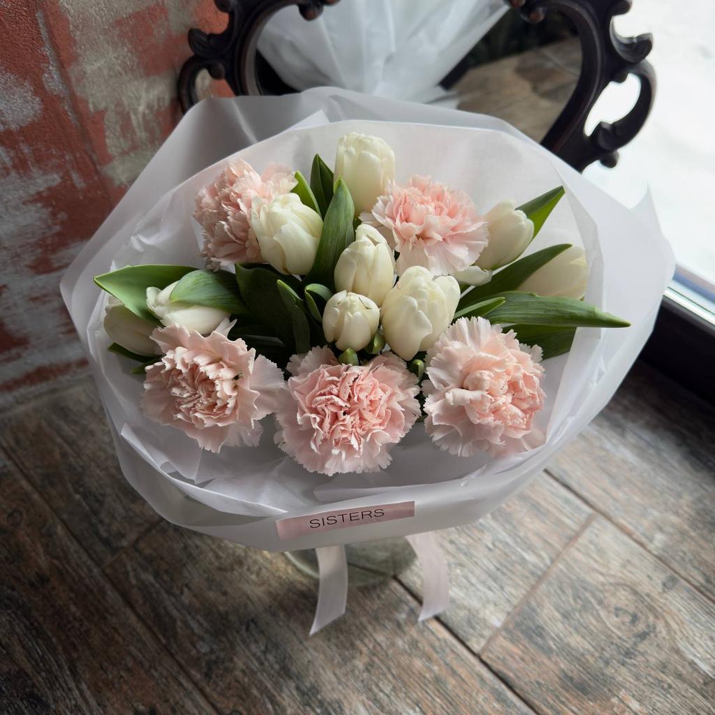 ДУО Тюльпаны + Диантусы