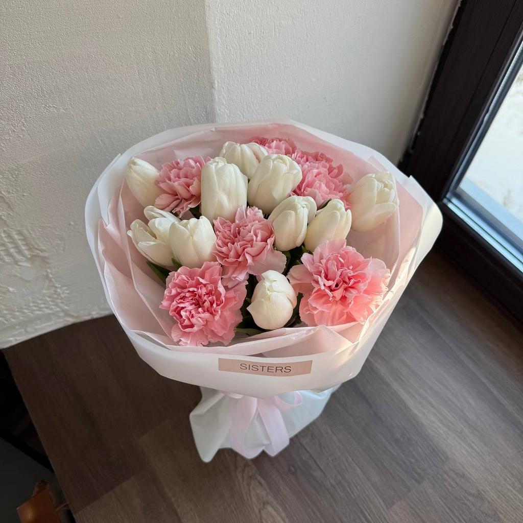 ДУО Тюльпаны + Диантусы