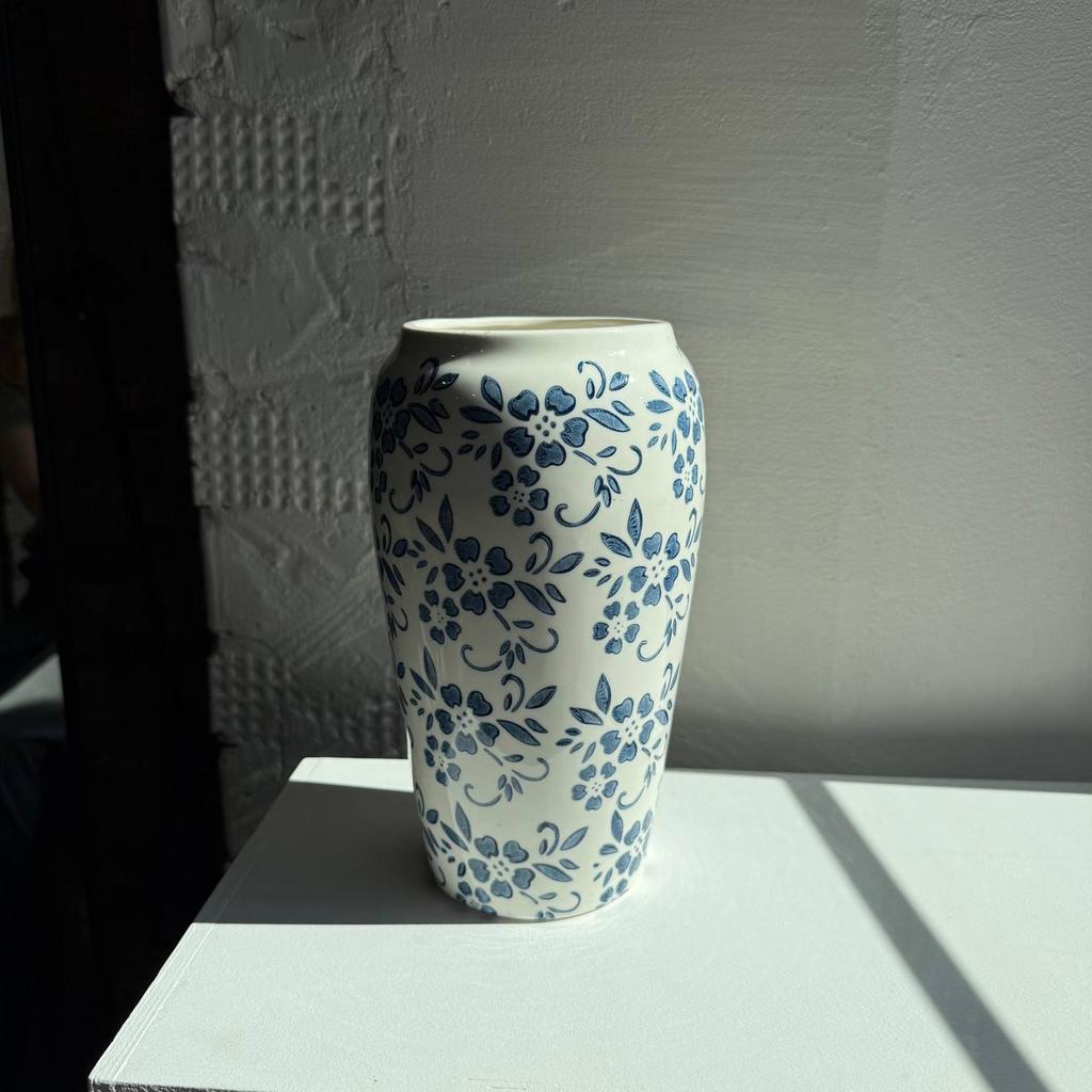 Ваза Шинуазри голубая