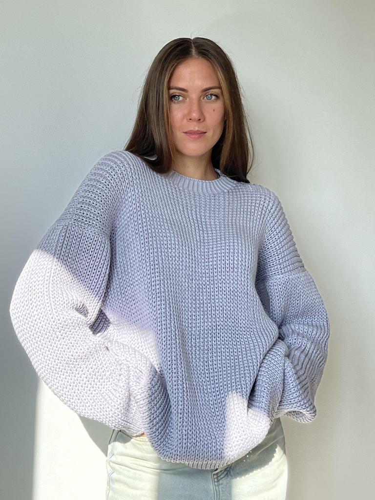 ЖЕНСКИЙ ДЖЕМПЕР ОВЕРСАЙЗ | ЛАВАНДА