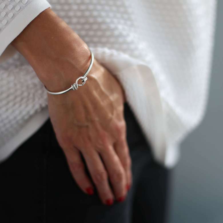 Серебряный браслет  Узел 3P213