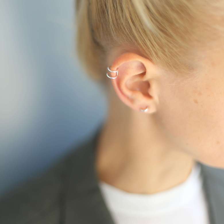 Серебряный кафф 1P1084