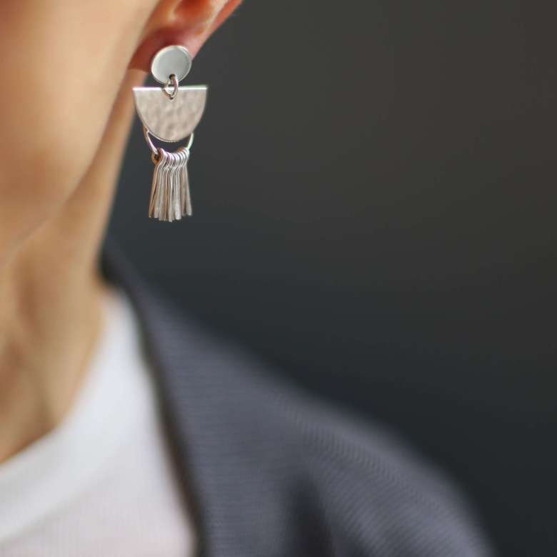 Серебряные серьги  1P1020