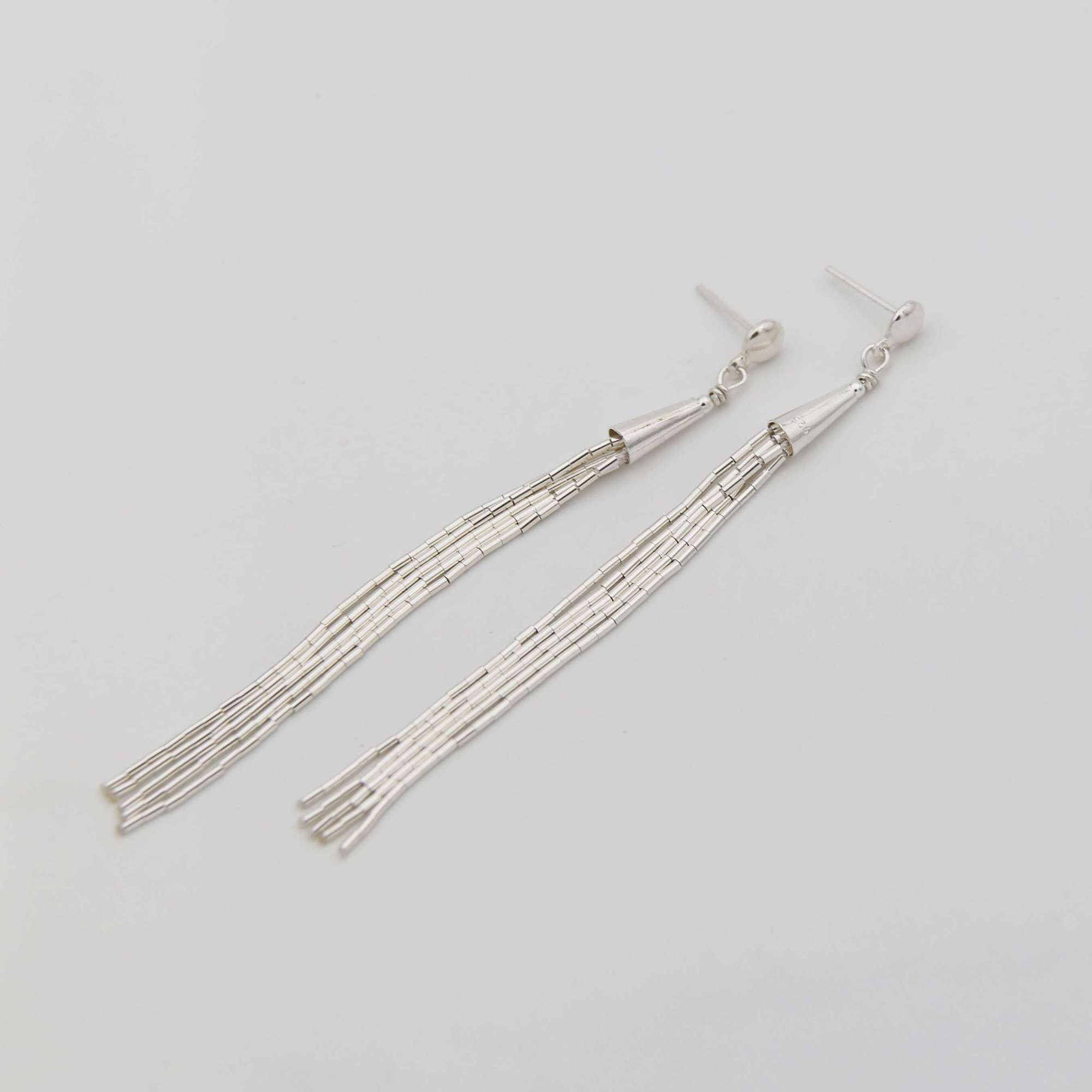 Серьги Серебряные нити 1P1080