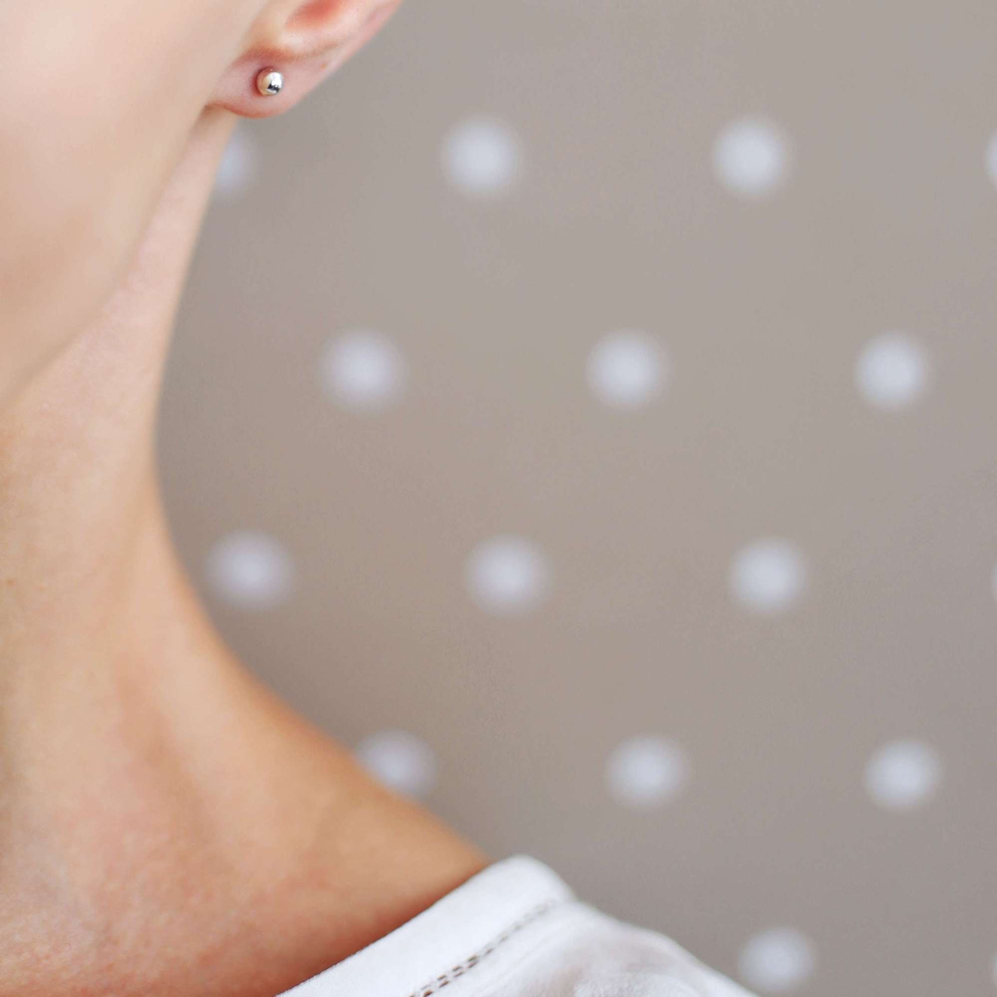 Cеребряная серьга  1P613 mono