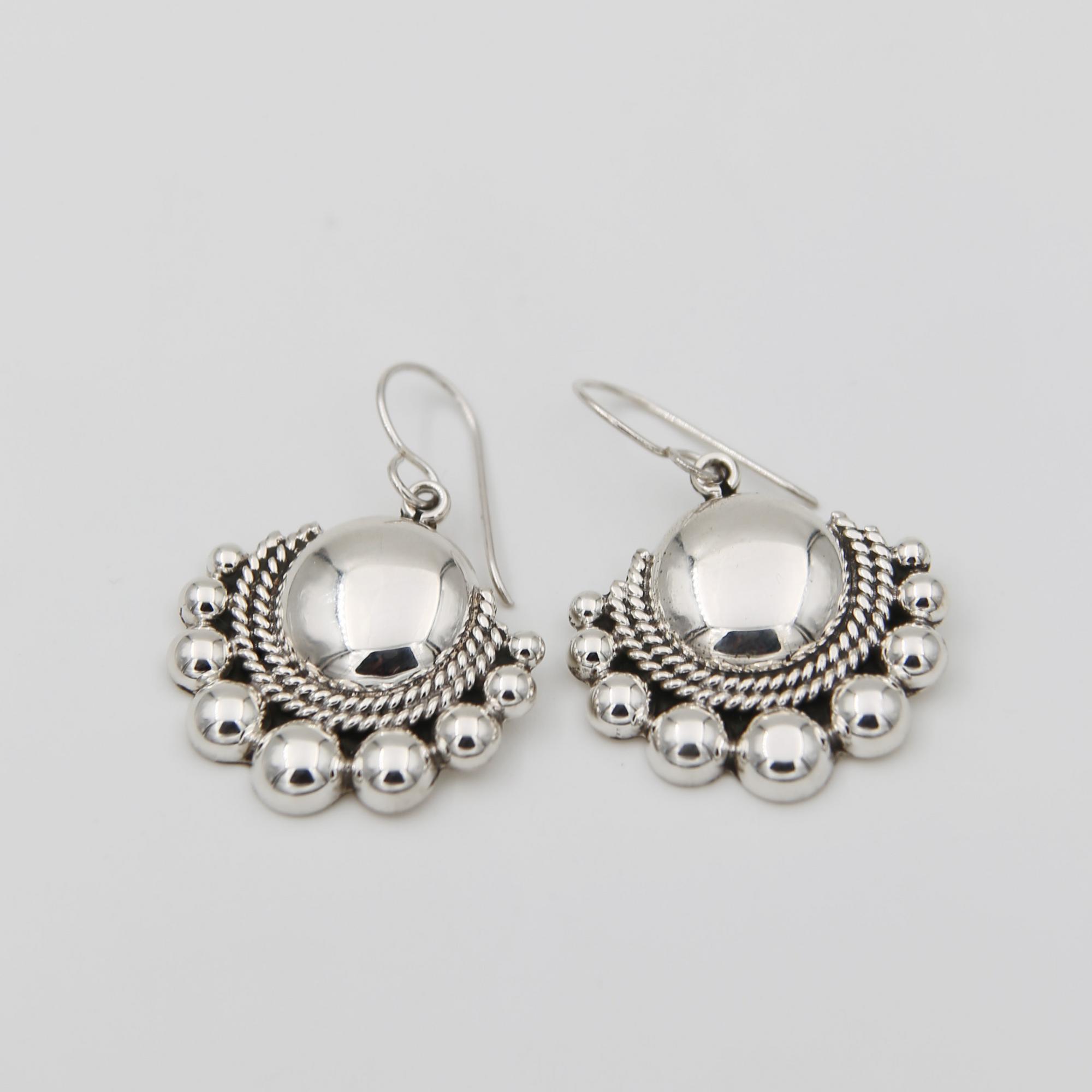 Серебряные серьги 1P2280