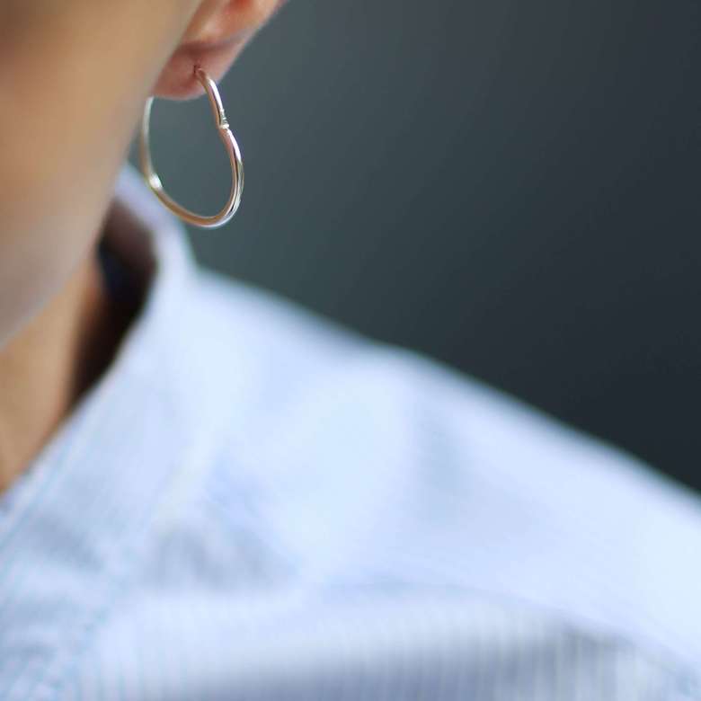 Серебряные серьги-сердца 1P1193