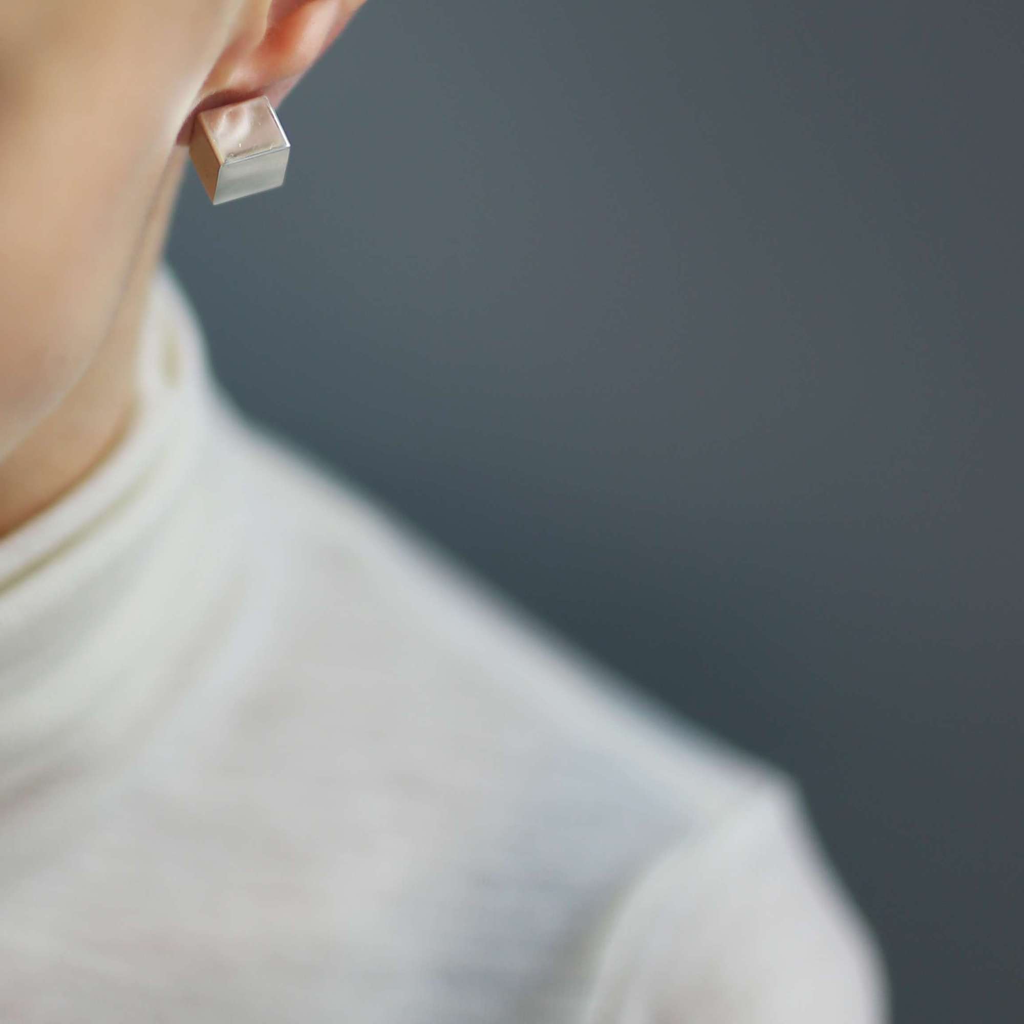 Cеребряные серьги Кубы большие 1P585