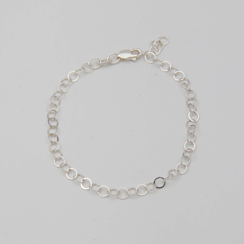 Серебряный браслет-цепочка 3P258