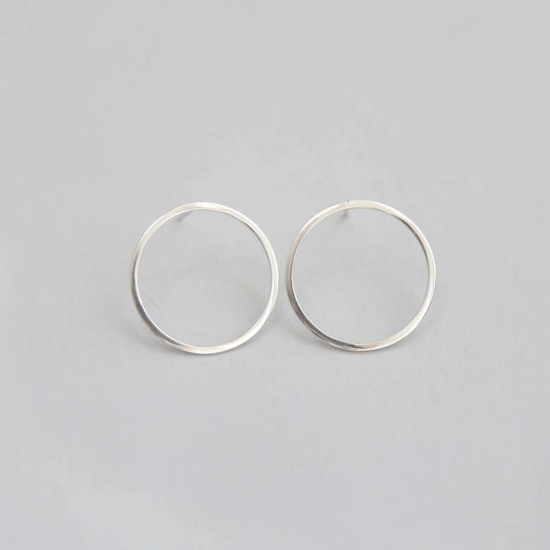 Серебряные гвоздики Круги 1P1188