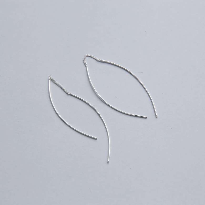 Серебряные серьги 1P2041