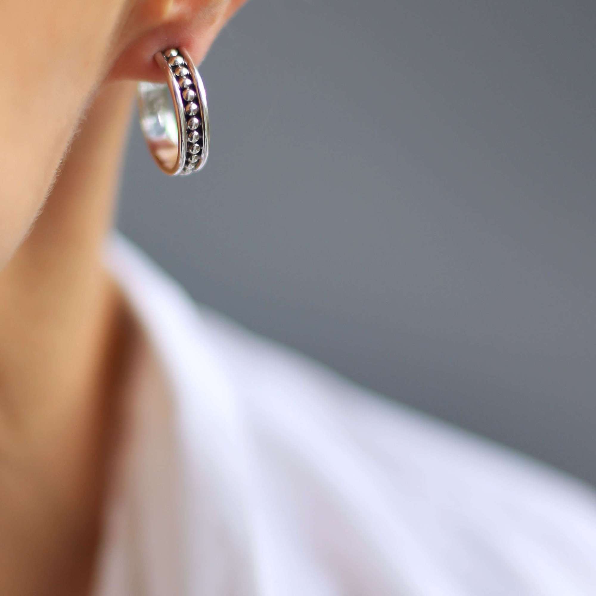 Серебряные серьги  1P2052