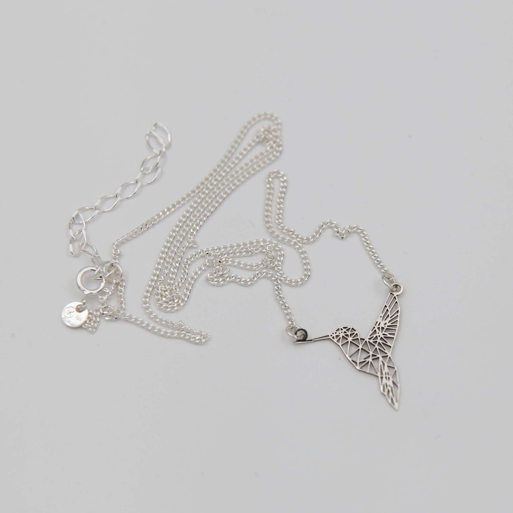 Серебряная подвеска Колибри  малая 4P636