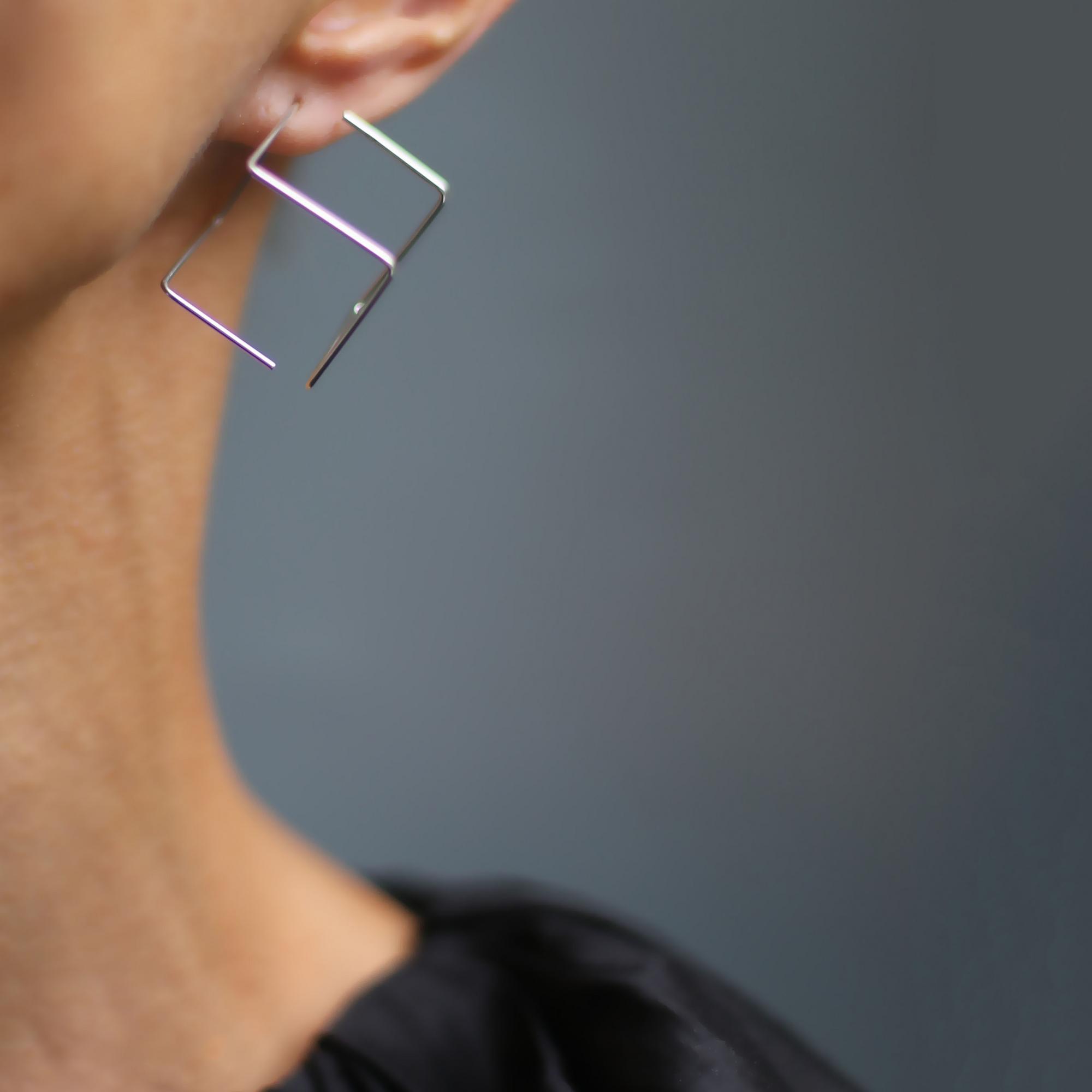 Серебряные серьги 1P2203