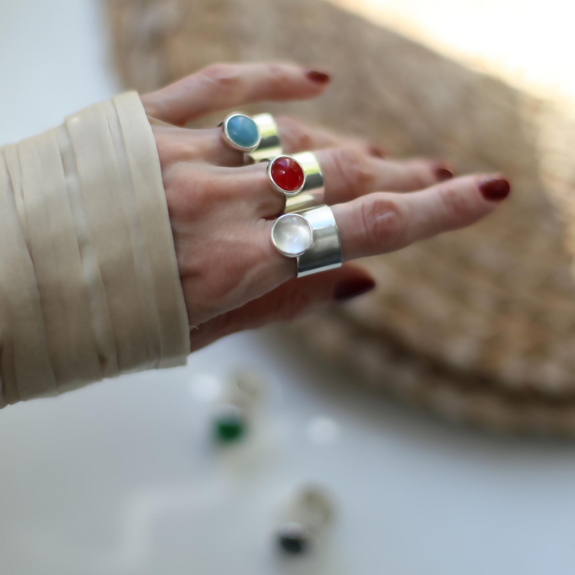 Кольцо с горным хрусталем 2P980