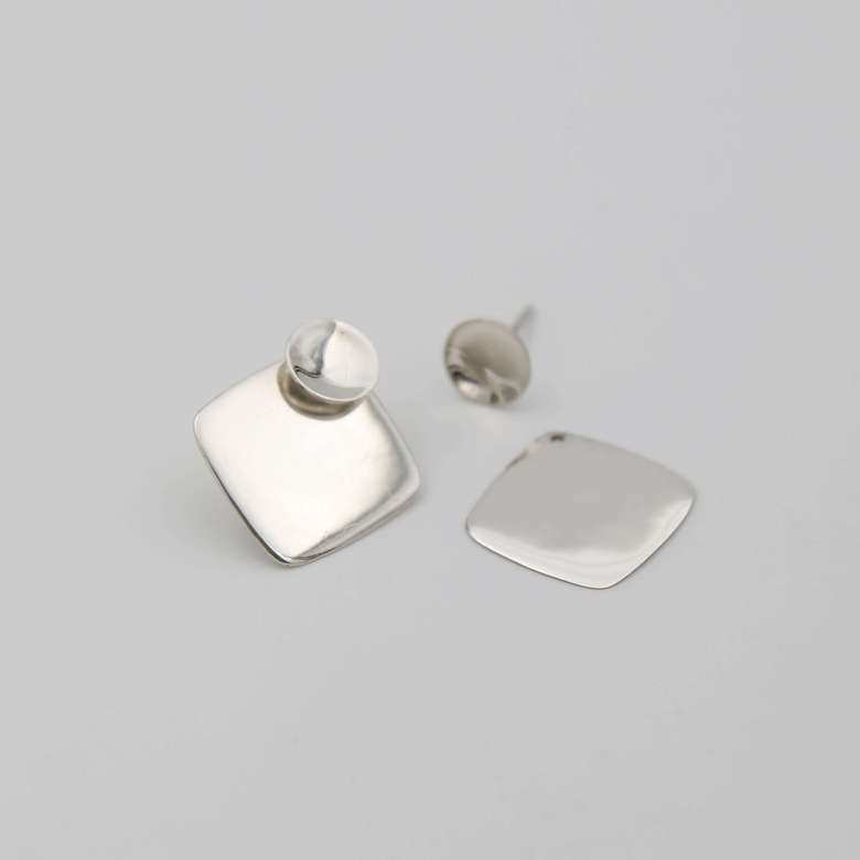 Серьги с подвеской (с глянцевым гвоздиком) 1P531