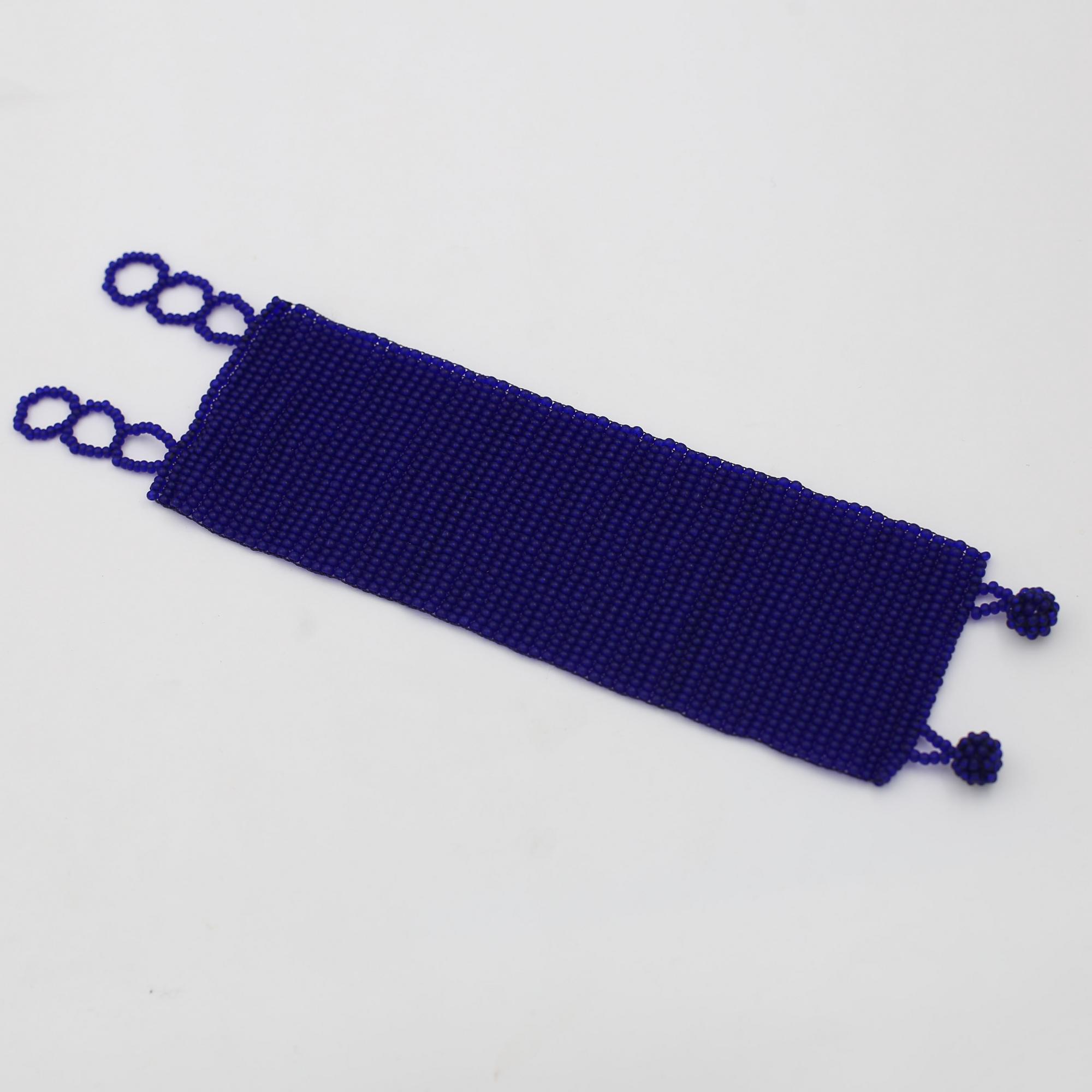 Браслет из бисера Уичоли широкий 3P539