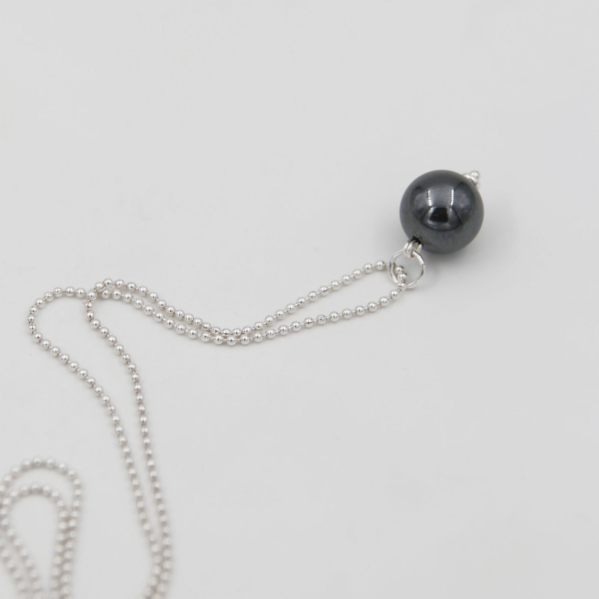 Подвеска из гематита чёрного цвета 4P919