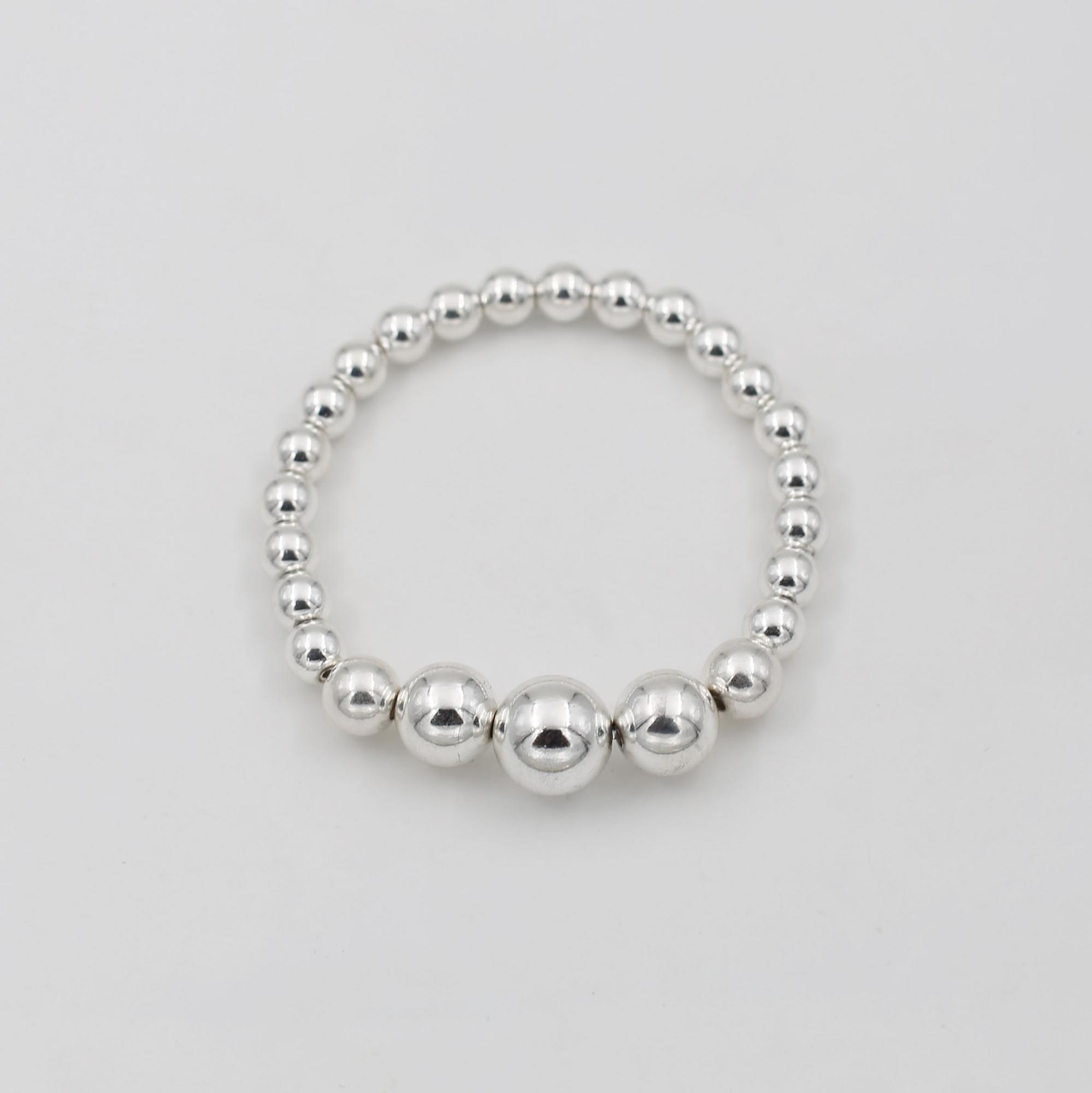 Браслет  из гематита серебряного цвета 3P600