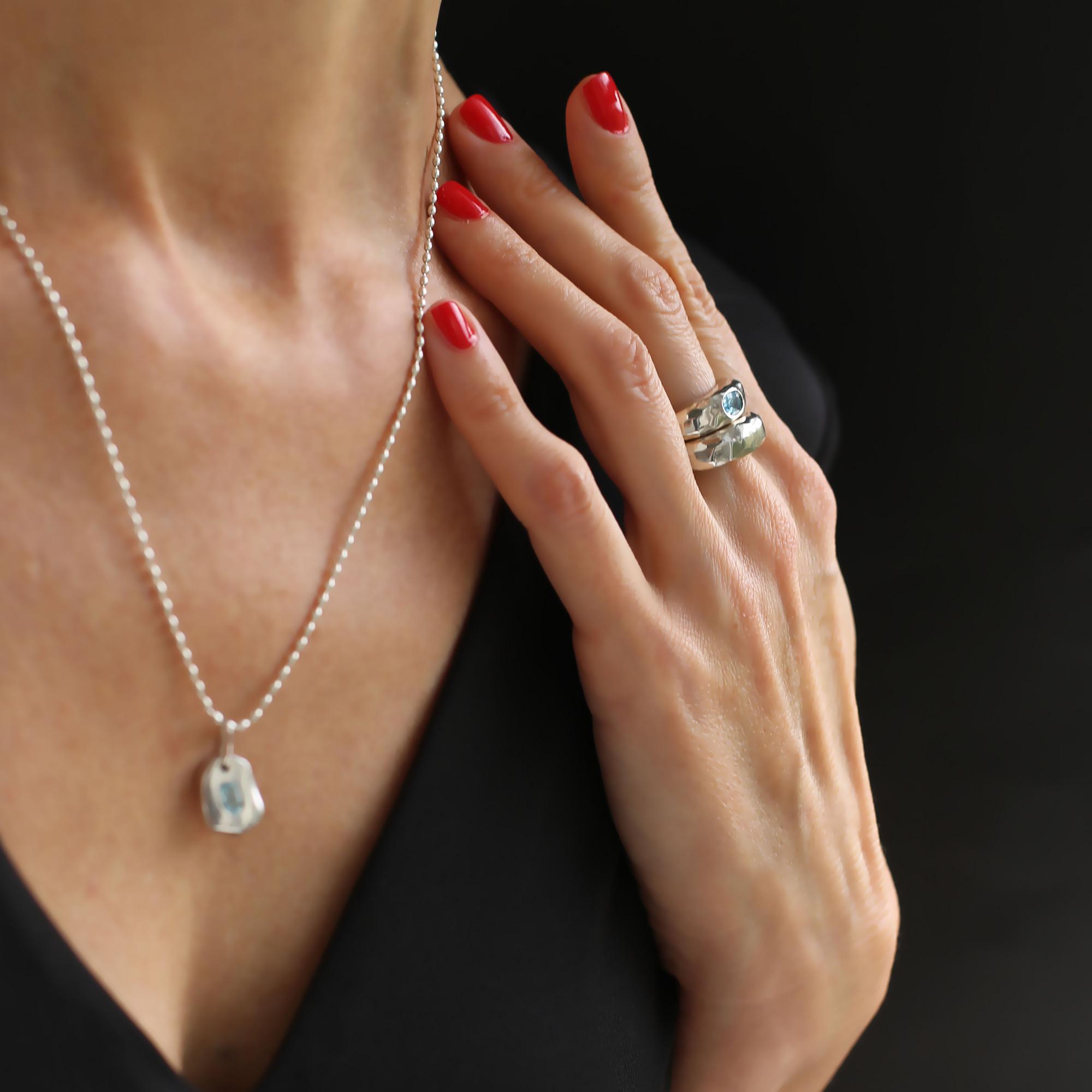 Подвеска с топазом 4P966