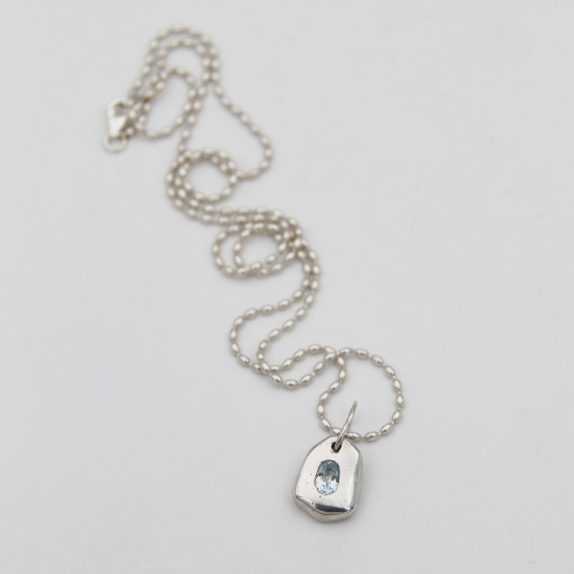 Подвеска с топазом 4P966