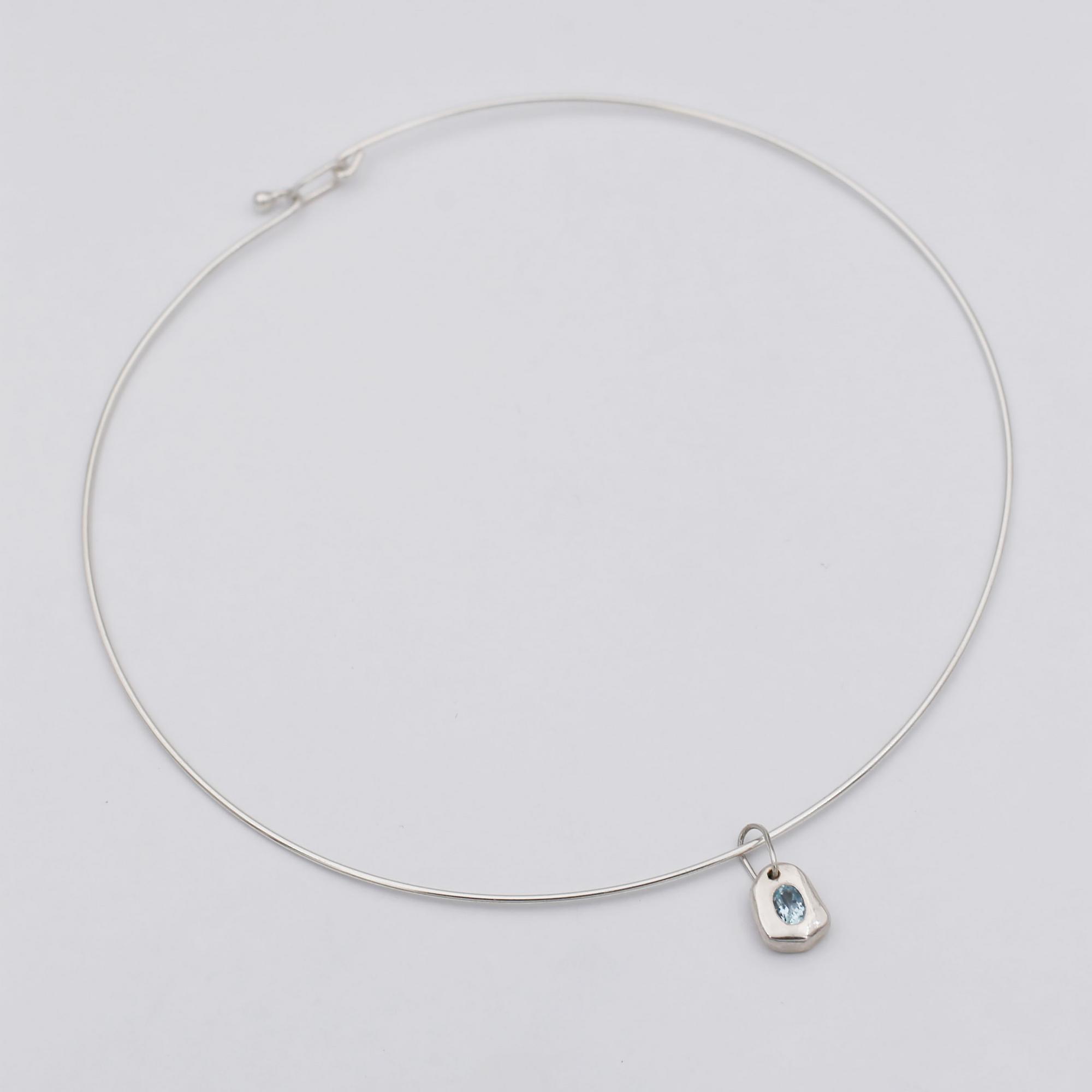 Чокер с топазом 4P966-1