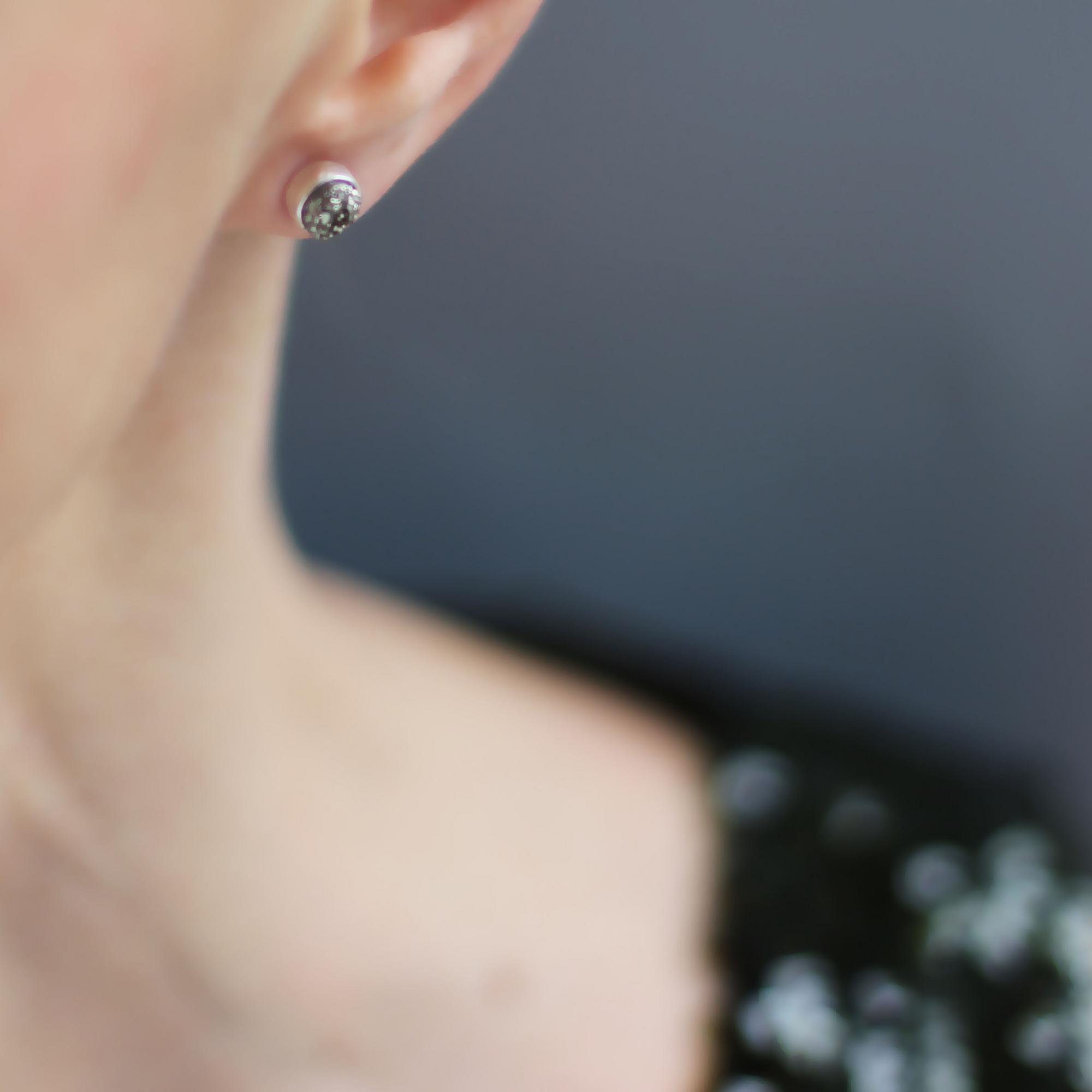 Серьги-гвоздики с пиритом 1P2577