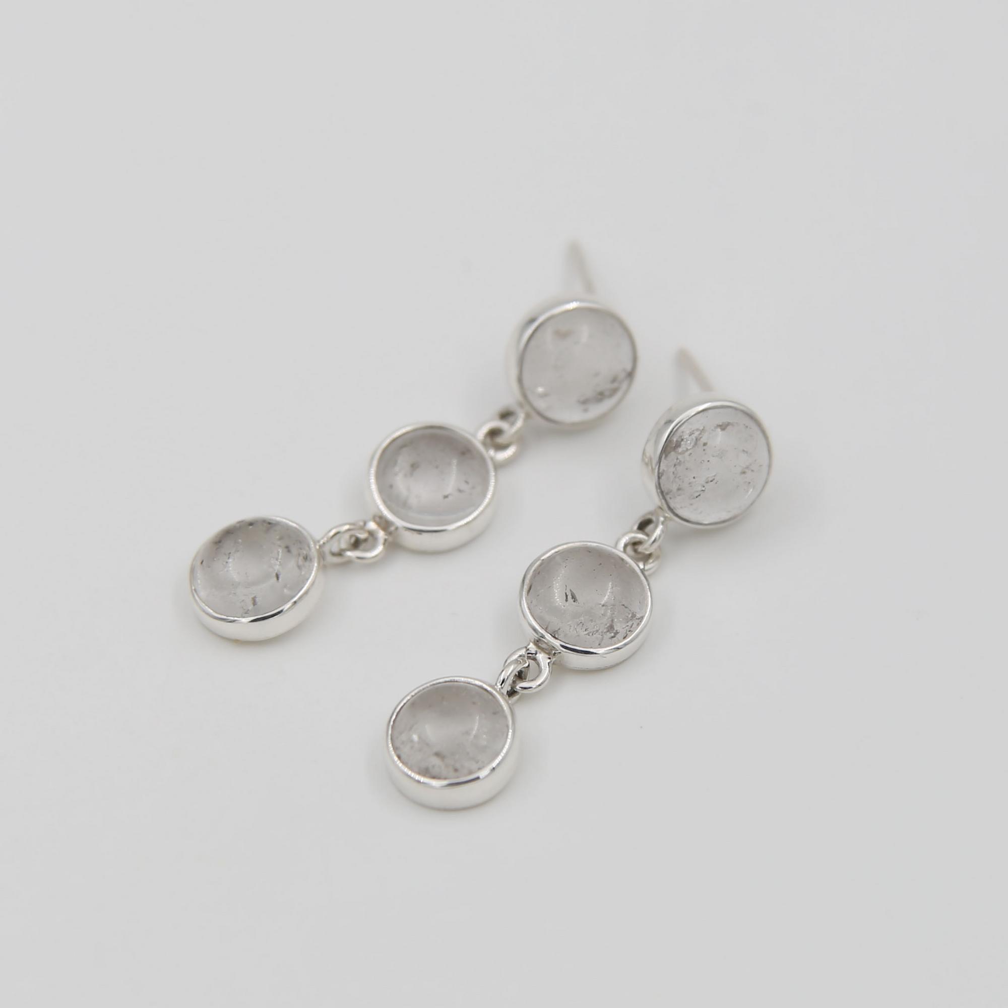 Серьги с горным хрусталем 1P2337