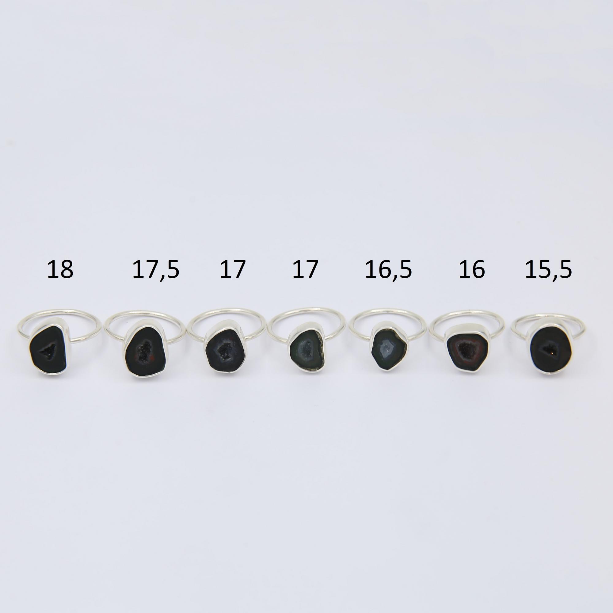 Кольцо с жеодой  2P1220