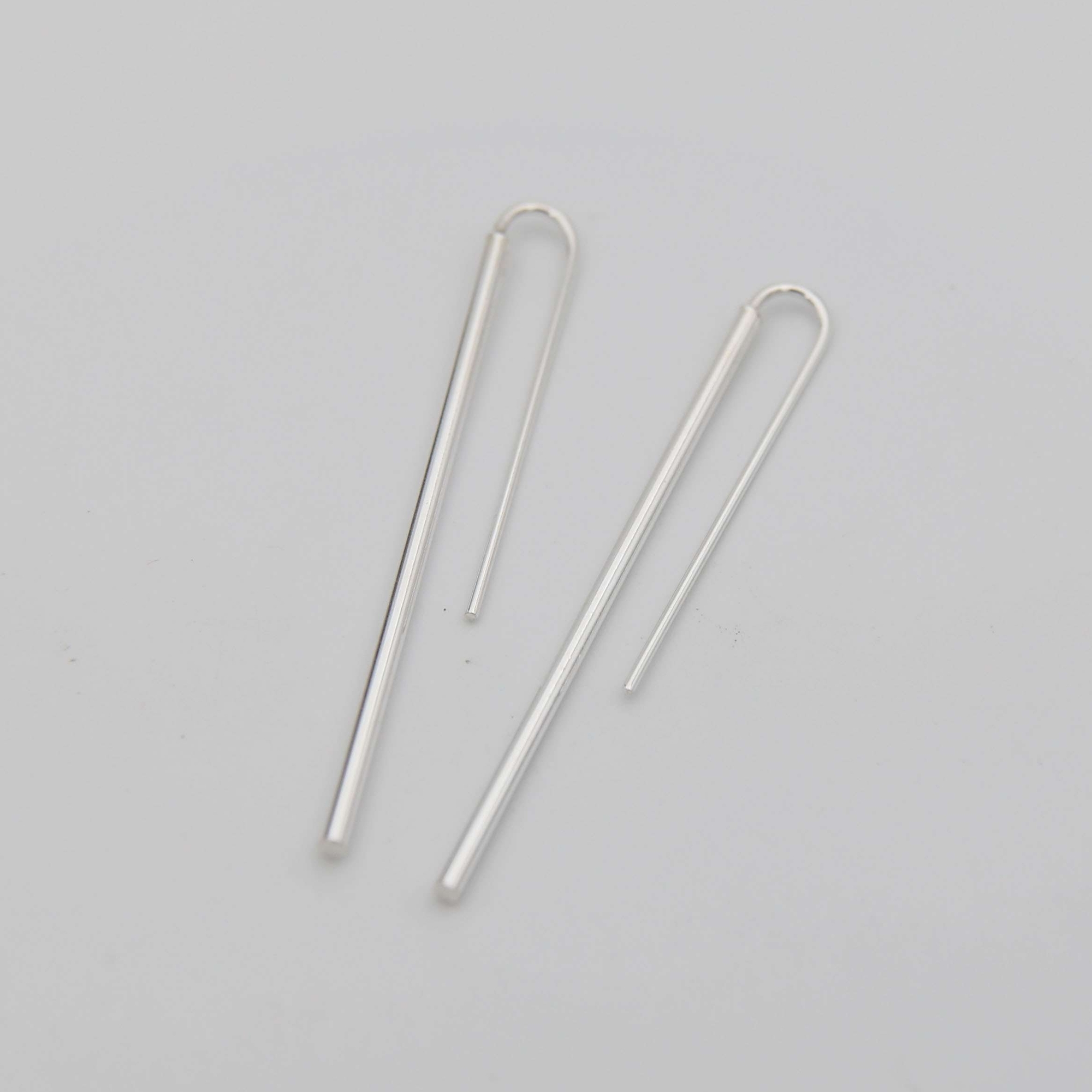 Серебряные серьги Длинные палочки 1P45