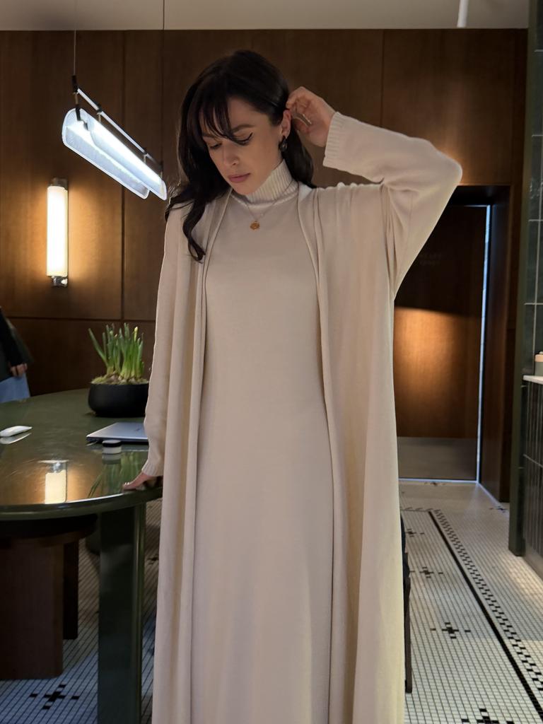 Трикотажный дуэт, бежевый