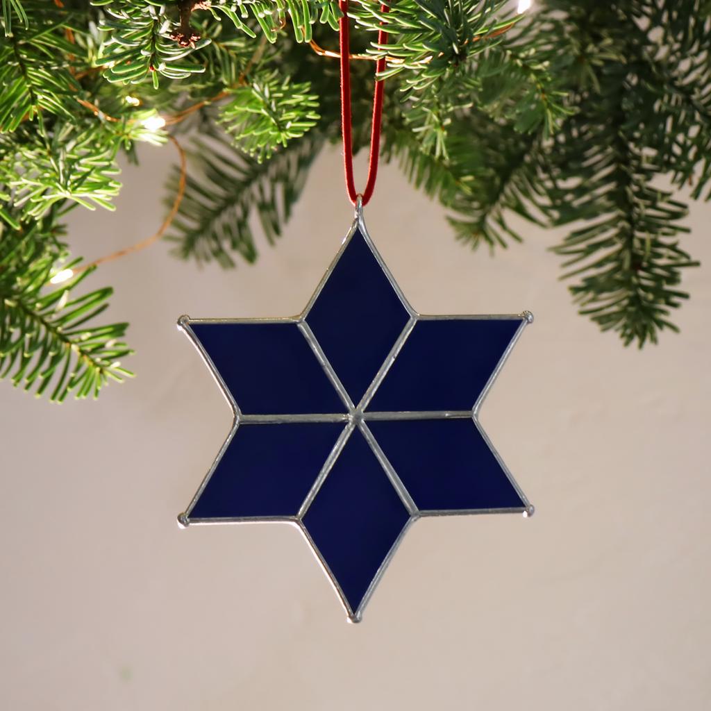 Звезда-6 синяя (10х9см)