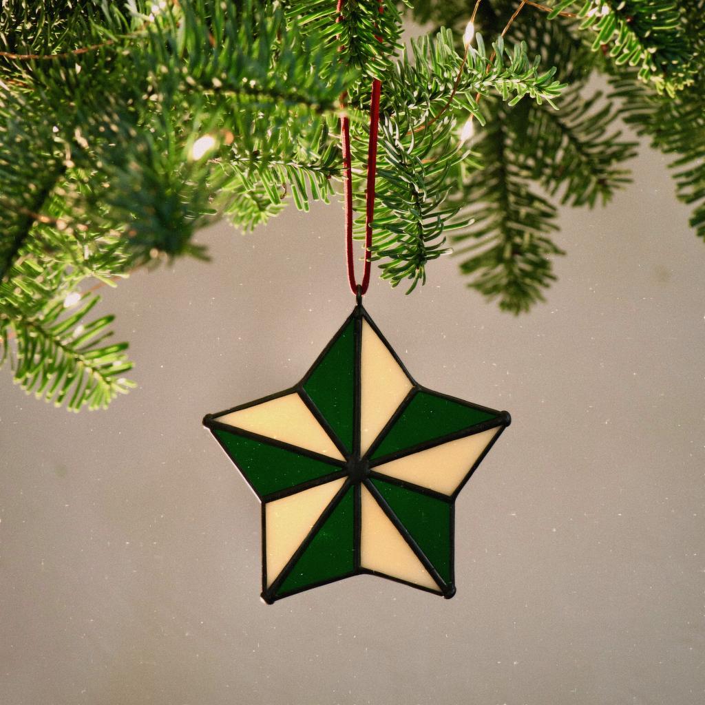 Звезда зеленая (9х10см)