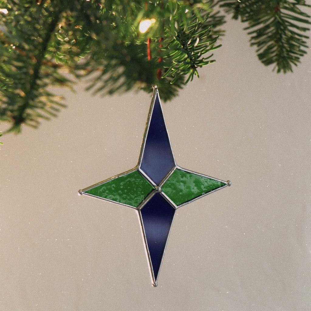 Звезда-4 синяя (12х10см)