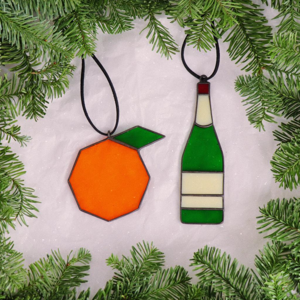 Мандарин и шампанское