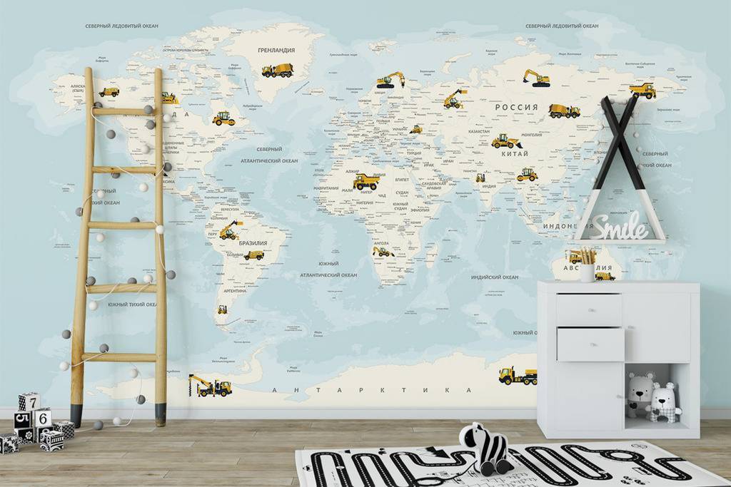 Карта мира "Супер-машины"