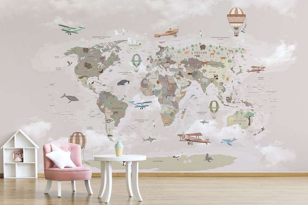 Карта мира "ХХ век начинается"