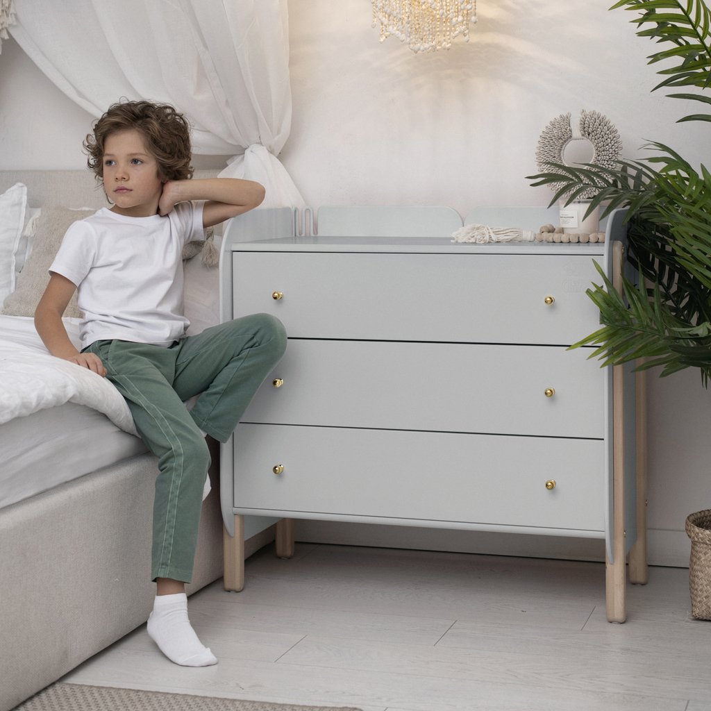 Комод "Baby Chipak - Just 3.0" серый