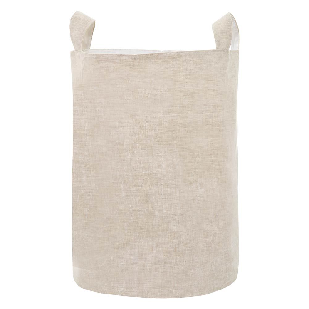Тканевая корзина из льна