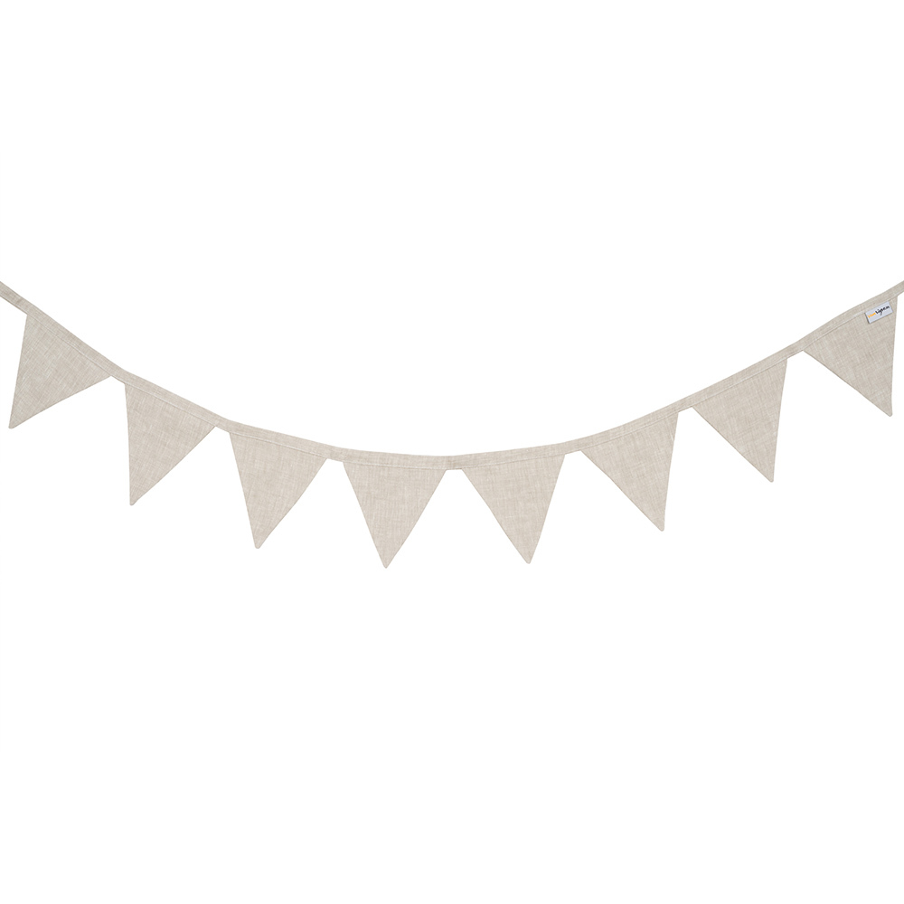 Гирлянда из флажков льняная