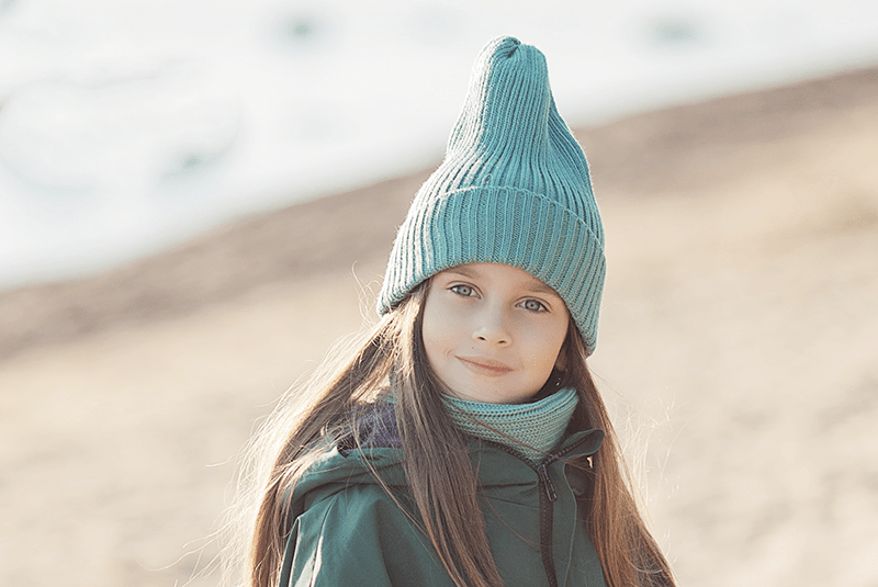 Шапка цвет морской волны пастельный