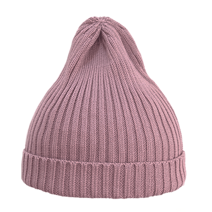 Шапка пыльно-розовая
