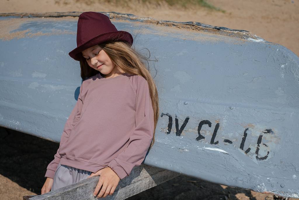 Свитшот оверсайз какао (лилово-коричневый)